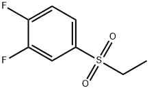 4-(乙基磺酰基)-1,2-二氟苯 结构式