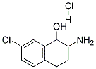 2-AMINO-7-CHLORO-1,2,3,4-TETRAHYDRO-NAPHTHALEN-1-OL HYDROCHLORIDE 结构式