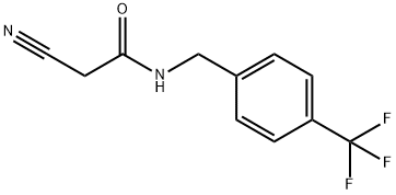 2-氰基-N-(4-(三氟甲基)苄基)乙酰胺 结构式
