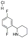 2-(2,5-Difluorophenyl)piperidine hydrochloride 结构式