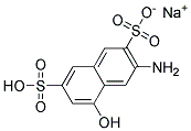 2-氨基-8-萘酚-3,6-二磺酸钠 结构式