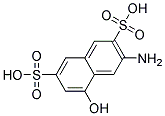 2-氨基-8-萘酚-3,6-二磺酸 结构式