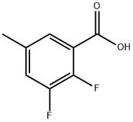 2,3-二氟-5-甲基苯甲酸 结构式