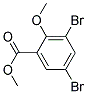 2-Methoxy-3,5-Dibromobenzoic Acid Methyl Ester 结构式