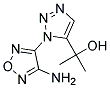 2-[1-(4-Amino-1,2,5-oxadiazol-3-yl)-1H-1,2,3-triazol-5-yl]propan-2-ol 结构式