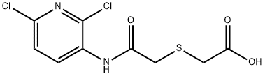 2-({2-[(2,6-Dichloropyridin-3-yl)amino]-2-oxoethyl}thio)acetic acid 结构式