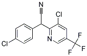 2-(4-Chlorophenyl)-2-[3-chloro-5-(trifluoromethyl)pyridin-2-yl]acetonitrile 结构式