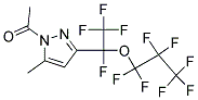 1-(5-甲基-3-(1,2,2,2-四氟-1-(全氟丙氧基)乙基)-1H-吡唑-1-基)乙-1-酮 结构式