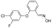 2-(4-Chloro-3-fluorophenoxy)benzaldehyde oxime 结构式