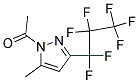 1-ACETYL-3-(HEPTAFLUOROPROPYL)-5-METHYL-1H-PYRAZOLE 结构式