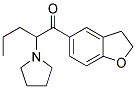 1-(2,3-dihydrobenzofuran-5-yl)-2-(pyrrolidin-1-yl)pentan-1-one 结构式