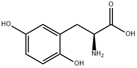 2-氨基-3-(2,5-二羟苯基)丙酸 结构式