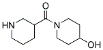3-(4-Hydroxy-piperidine-1-carbonyl)-piperidine- 结构式