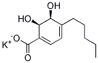 (2R,3S)-1-CARBOXY-4-PENTYL-2,3-DIHYDROXYCYCLOHEXA-4,6-DIENE POTASSIUM SALT, TECH. 结构式