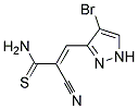 3-(4-Bromo-1H-pyrazol-3-yl)-2-cyanoprop-2-enethioamide, tech 结构式