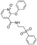 2-PHENOXY-3-({[2-(PHENYLSULPHONYL)ETHYL]AMINO}CARBONYL)PYRIDINIUM-1-OLATE 结构式