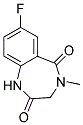 3,4-DIHYDRO-7-FLUORO-4-METHYL-2H-1,4-BENZODIAZEPINE-2,5(1H)-DION 结构式