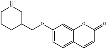 7-(3-PIPERIDINYLMETHOXY)-2H-CHROMEN-2-ONE 结构式