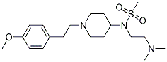 N-[2-(DIMETHYLAMINO)ETHYL]-N-(1-[2-(4-METHOXYPHENYL)ETHYL]PIPERIDIN-4-YL)METHANESULFONAMIDE 结构式