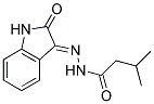 3-Methyl-N'-[(3E)-2-oxo-1,2-dihydro-3H-indol-3-ylidene]butanohydrazide 结构式