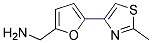 [5-(2-METHYL-1,3-THIAZOL-4-YL)-2-FURYL]METHYLAMINE 结构式