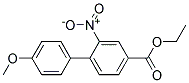 4'-METHOXY-2-NITRO-BIPHENYL-4-CARBOXYLIC ACID ETHYL ESTER 结构式