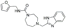 4-(1H-Benzimidazol-2-ylmethyl)-N-(2-furylmethyl)-1,4-diazepane-1-carboxamide 结构式