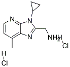 C-(3-CYCLOPROPYL-7-METHYL-3H-IMIDAZO[4,5-B]PYRIDIN-2-YL)-METHYLAMINE DIHYDROCHLORIDE 结构式