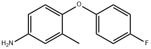 4-(4-氟苯氧基)-3-甲基苯胺 结构式