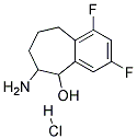 6-AMINO-1,3-DIFLUORO-6,7,8,9-TETRAHYDRO-5H-BENZOCYCLOHEPTEN-5-OL HYDROCHLORIDE 结构式