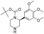 (S)-2-(3,4,5-TRIMETHOXY-PHENYL)-PIPERAZINE-1-CARBOXYLIC ACID TERT-BUTYL ESTER 结构式
