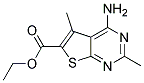 ETHYL 4-AMINO-2,5-DIMETHYLTHIENO[2,3-D]PYRIMIDINE-6-CARBOXYLATE 结构式