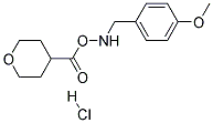 4-(4-METHOXY-BENZYLAMINO)-TETRAHYDRO-PYRAN-4-CARBOXYLIC ACID HYDROCHLORIDE 结构式