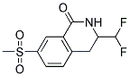 3-DIFLUOROMETHYL-7-METHANESULFONYL-3,4-DIHYDRO-2H-ISOQUINOLIN-1-ONE 结构式