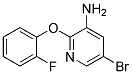 5-BROMO-2-(2-FLUORO-PHENOXY)-PYRIDIN-3-YLAMINE 结构式