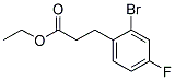 3-(2-BROMO-4-FLUORO-PHENYL)-PROPIONIC ACID ETHYL ESTER 结构式