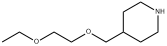 4-[(2-ETHOXYETHOXY)METHYL]PIPERIDINE 结构式