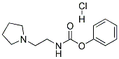 PHENYL N-[2-(1-PYRROLIDINYL)ETHYL]CARBAMATE HYDROCHLORIDE 结构式