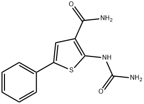 (5-PHENYL-2-UREIDO)THIOPHENE-3-CARBOXAMIDE 结构式