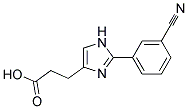 3-[2-(3-CYANOPHENYL)IMIDAZOL-4-YL]-PROPIONIC ACID 结构式