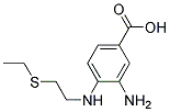 3-AMINO-4-(2-ETHYLSULFANYL-ETHYLAMINO)-BENZOIC ACID 结构式