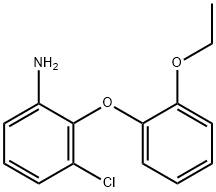 3-氯-2-(2-乙氧基苯氧基)苯胺 结构式