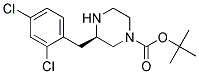(R)-3-(2,4-DICHLORO-BENZYL)-PIPERAZINE-1-CARBOXYLIC ACID TERT-BUTYL ESTER 结构式