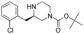 (R)-3-(2-CHLORO-BENZYL)-PIPERAZINE-1-CARBOXYLIC ACID TERT-BUTYL ESTER 结构式