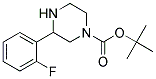 3-(2-FLUORO-PHENYL)-PIPERAZINE-1-CARBOXYLIC ACID TERT-BUTYL ESTER 结构式