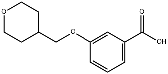 3-(TETRAHYDRO-2H-PYRAN-4-YLMETHOXY)BENZOIC ACID 结构式