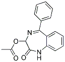 Acetic acid 2-oxo-5-phenyl-2,3-dihydro-1H-benzo[e][1,4]diazepin-3-yl ester 结构式