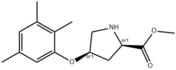 METHYL (2S,4S)-4-(2,3,5-TRIMETHYLPHENOXY)-2-PYRROLIDINECARBOXYLATE 结构式