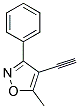 4-Ethynyl-5-methyl-3-phenyl-isoxazole 结构式