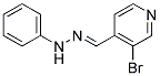 N-(3-BROMO-PYRIDIN-4-YLMETHYLENE)-N'-PHENYL-HYDRAZINE 结构式